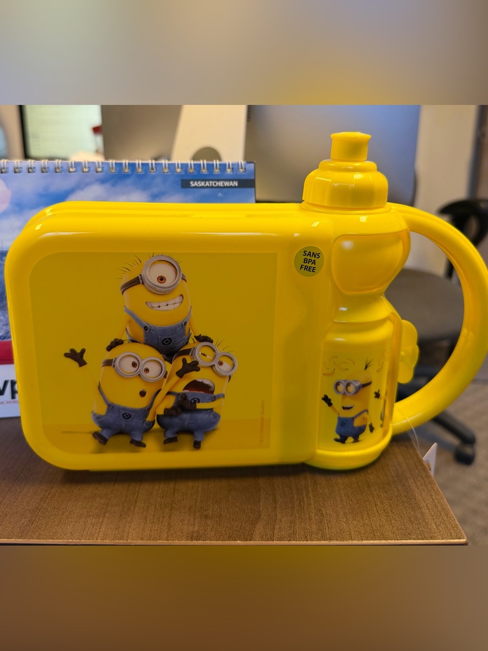 Yellow Minions Kids Snack Box with Bottle - Kids Accessories